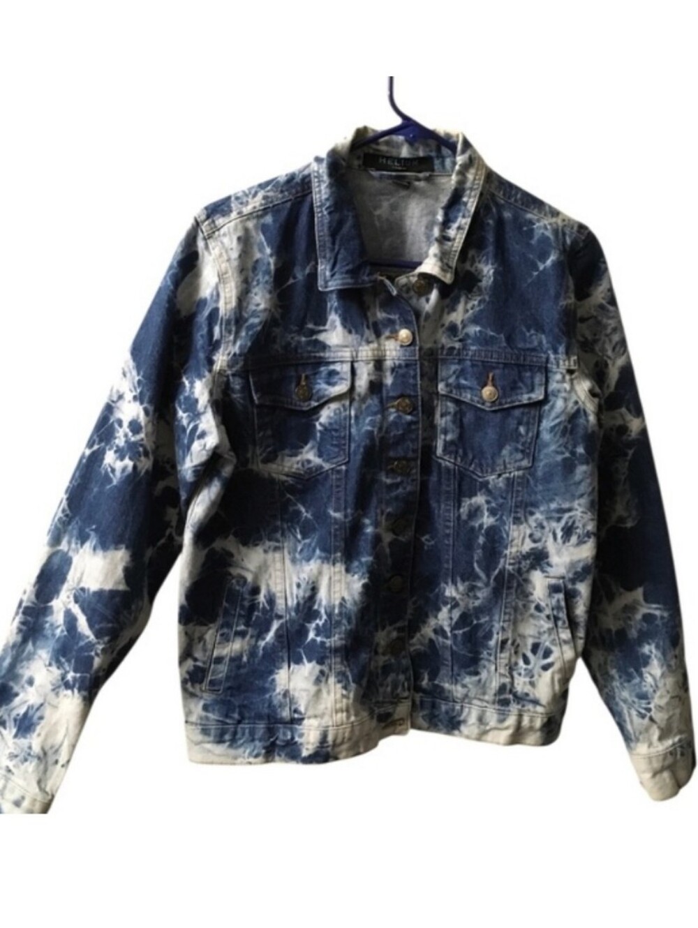 Blue Tie-Dye Denim Jacket 🦋